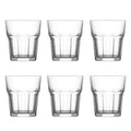 Set de 6 Vasos de Cristal Agua, Vasos de Cristal Transparente de 305cc,Aptos para Lavavajillas