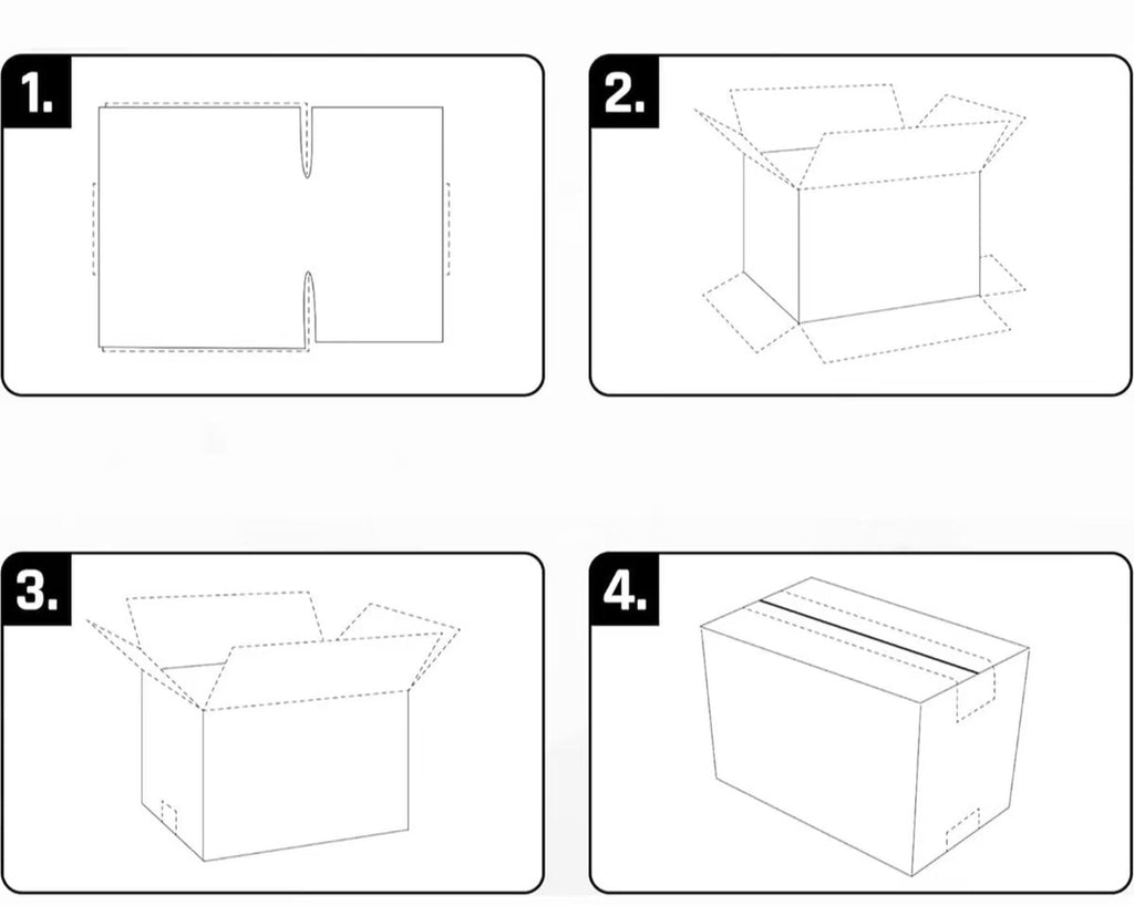 Pack de 10 Caja de Carton Multiusos con un precinto para Mudanza Embalaje, Envio Paquete Almacenaje Guarda todas cosas, cajas carton mudanza