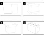 Pack de 10 Caja de Carton Multiusos con un precinto para Mudanza Embalaje, Envio Paquete Almacenaje Guarda todas cosas, cajas carton mudanza