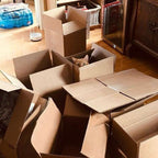 Pack de 10 Caja de Carton Multiusos con un precinto para Mudanza Embalaje, Envio Paquete Almacenaje Guarda todas cosas, cajas carton mudanza