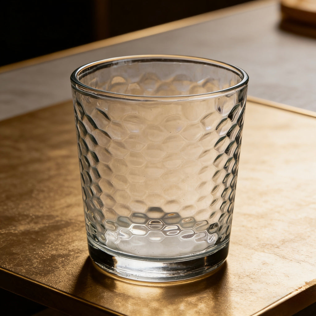 Set de 6 Vasos de Cristal Transparente 26cl, Vasos de Agua y Bebidas Alcohólicas, Aptos para Lavavajillas