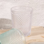Set de 6 Vasos de Cristal Transparentes de 250ml, Vasos de Agua y Bebidas, Aptos para Lavavajillas
