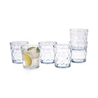 Set de 6 Vasos de Cristal Transparente 26cl, Vasos de Agua y Bebidas Alcohólicas, Aptos para Lavavajillas