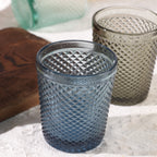Set de 6 Vasos de Cristal Colores de 250ml, Vasos de Agua y Bebidas, Aptos para Lavavajillas