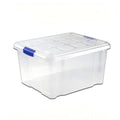 Set 3 Cajas de Ordenación 4L Almacenamiento Plástico Transparente Hermético