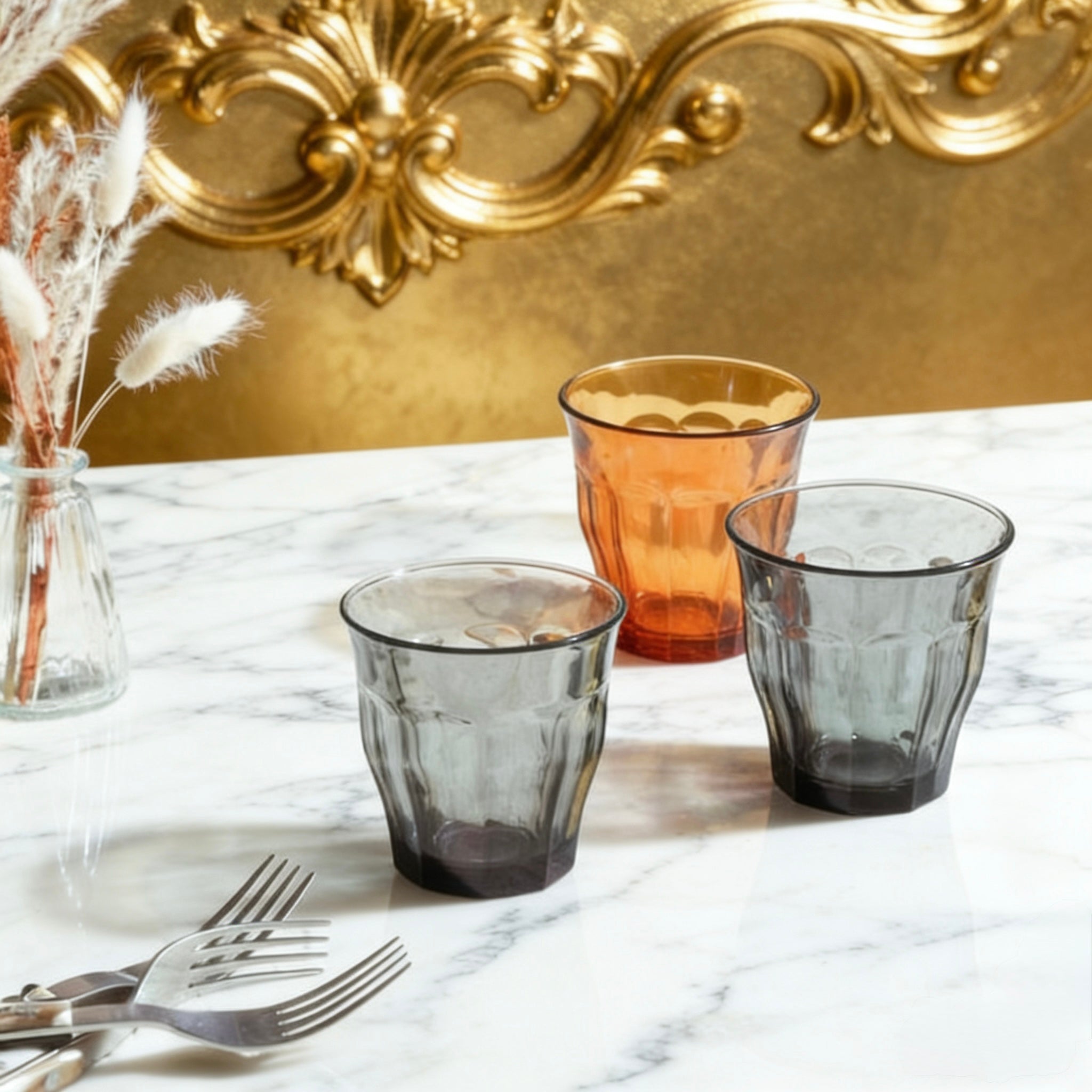 Set de 6 Vasos de Colores de Cristales de 25CL de Duralex -Productos de Vidrio de Alta Calidad - Apto para Uso Diario