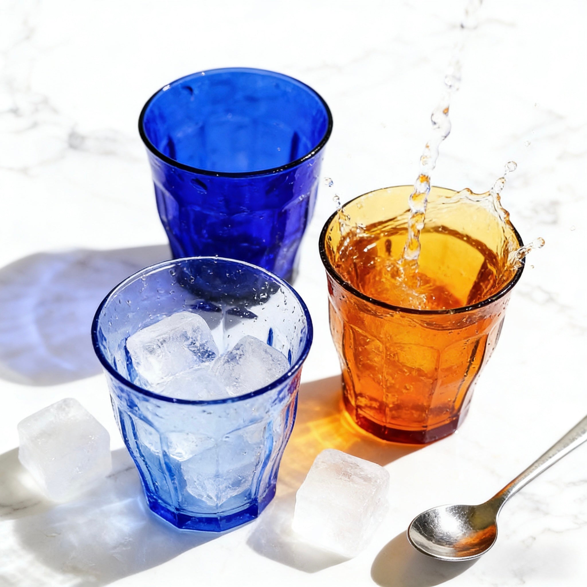 Set de 6 Vasos de Colores de Cristales de 25CL de Duralex -Productos de Vidrio de Alta Calidad - Apto para Uso Diario