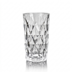 Set de 6 Vasos Transparente, Vaso de Cristal agua de 360 ml, Vaso de Agua y Bebidas, Aptos para Lavavajillas