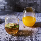 Set de 6 Vasos de Cristal Transparentes 360cc o 475cc - Apto para Lavavajillas