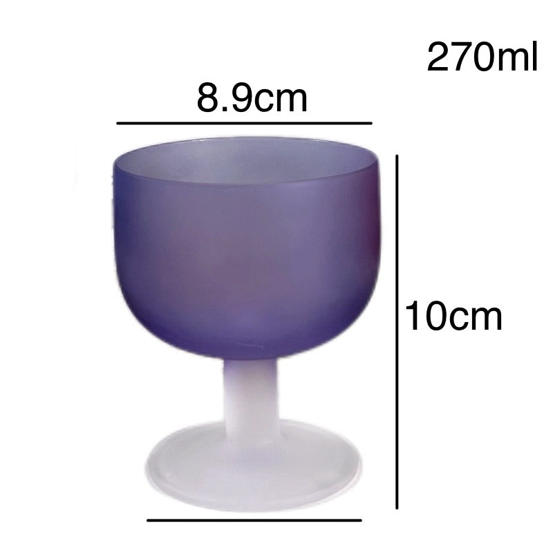 Set de 5 o set de 2 Copas de 270ml,Copas de colores de cristal,Copas de Vidrio,Apto para lavavajillas,Productos de vidrio de alta calidad,Copas de Vino, Cerveza, Champán,Bebida, Alcohol y Agua, Apto para uso diario