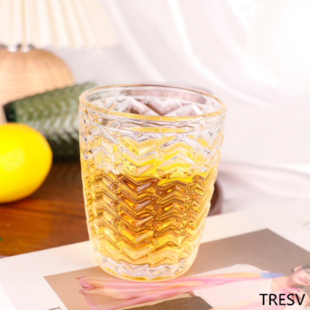 Set de 6 Vasos de Cristal Transparentes de 290cc, Vasos de Agua y Bebidas, Aptos para Lavavajillas