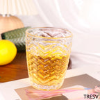 Set de 6 Vasos de Cristal Transparentes de 290cc, Vasos de Agua y Bebidas, Aptos para Lavavajillas