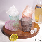 Set de 6 Vasos Colores o Transparente, Vaso de Cristal agua de 270 ml, Vaso de Agua y Bebidas, Aptos para Lavavajillas (Vaso GrisNegro 270ml)