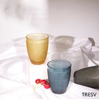 Set de 6 Vasos de Cristal de Colores 250ml ,Vidrio de Alta Calidad | Apto para Lavavajillas