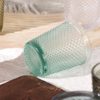 Set de 6 Vasos de Cristal Colores de 250ml, Vasos de Agua y Bebidas, Aptos para Lavavajillas