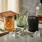 Set de 6 Vasos de Cristal, 350 ml | Agua y Bebidas Alcohólicas, Transparentes, Aptos para Lavavajillas