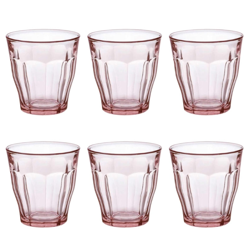 Set de 6 Vasos de Colores de Cristales de 25CL de Duralex -Productos de Vidrio de Alta Calidad - Apto para Uso Diario