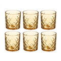 Set de 6 Vasos de Cristal, 350 ml | Agua y Bebidas Alcohólicas, Transparentes, Aptos para Lavavajillas