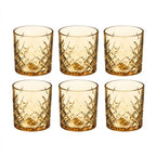 Set de 6 Vasos de Cristal, 350 ml | Agua y Bebidas Alcohólicas, Transparentes, Aptos para Lavavajillas
