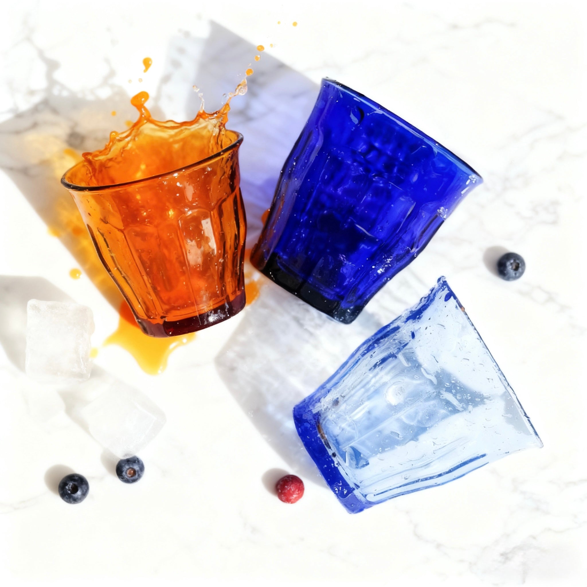 Set de 6 Vasos de Colores de Cristales de 25CL de Duralex -Productos de Vidrio de Alta Calidad - Apto para Uso Diario