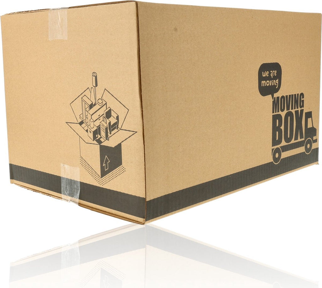 Pack de 10 Caja de Carton Multiusos con un precinto para Mudanza Embalaje, Envio Paquete Almacenaje Guarda todas cosas, cajas carton mudanza