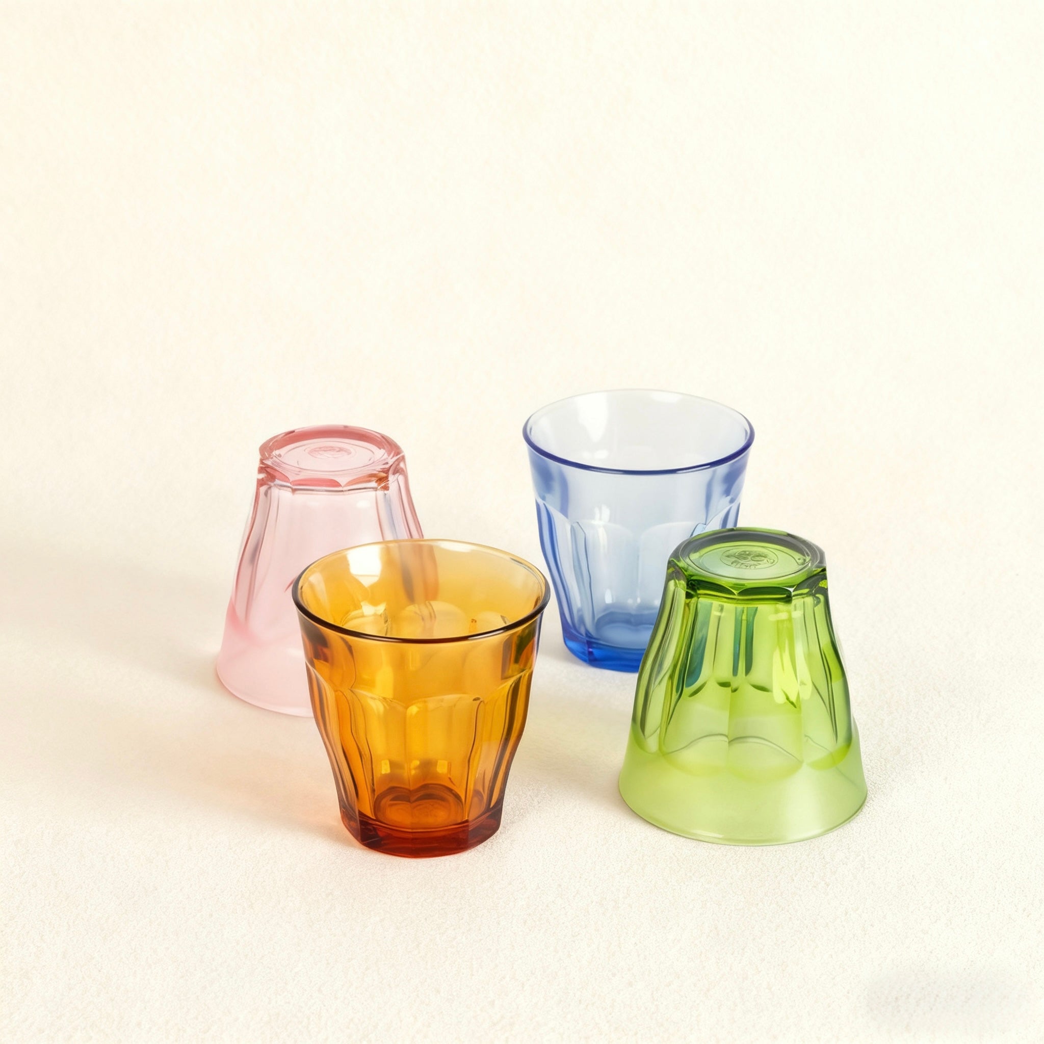 Set de 6 Vasos de Colores de Cristales de 25CL de Duralex -Productos de Vidrio de Alta Calidad - Apto para Uso Diario