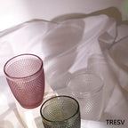 Set de 6 Vasos de Cristal de Colores 250ml ,Vidrio de Alta Calidad | Apto para Lavavajillas