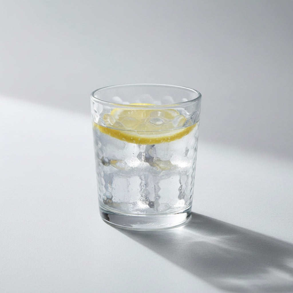 Set de 6 Vasos de Cristal Transparente 26cl, Vasos de Agua y Bebidas Alcohólicas, Aptos para Lavavajillas
