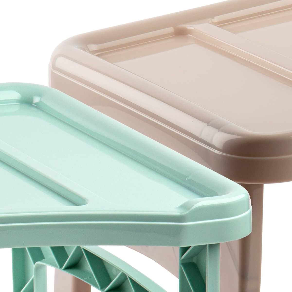 Bandeja Plegable de Plástico, 51 x 33 x 23,5 cm, Mesa Multiuso para Desayuno, Ordenador Portátil