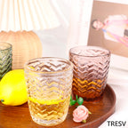 Set de 6 Vasos de Cristal Transparentes de 290cc, Vasos de Agua y Bebidas, Aptos para Lavavajillas