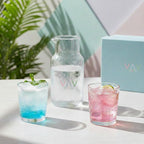 Set de 6 Vasos de Cristal Transparente 26cl, Vasos de Agua y Bebidas Alcohólicas, Aptos para Lavavajillas