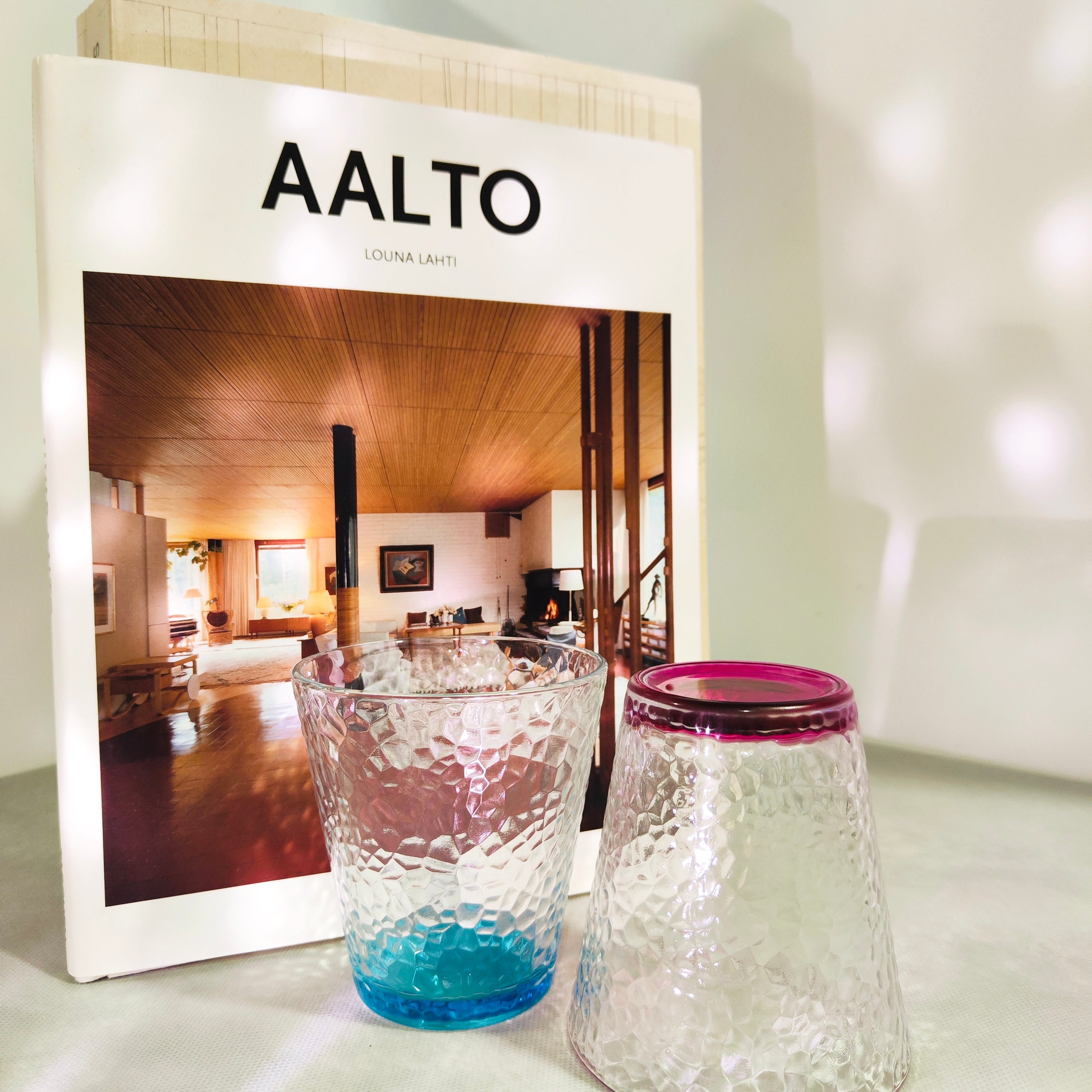 Set de 6 Vasos de cristal agua de Colores, Vasos de Cristal de 310ml Multicolor y Transparentes (310ml Color fondo)