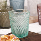 Set de 6 Vasos de Cristal Colores de 250ml, Vasos de Agua y Bebidas, Aptos para Lavavajillas