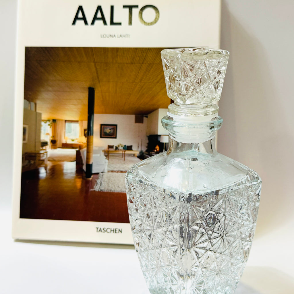Jarra de cristal de 450ml para agua,whisky, coñac, Jarra de Vidrio para licores,brandy,ron, Decantador de whisky con tapón, Jarra de agua cristal