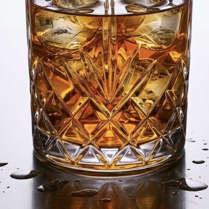 Set de 6 Vasos de Cristal, 350 ml | Agua y Bebidas Alcohólicas, Transparentes, Aptos para Lavavajillas