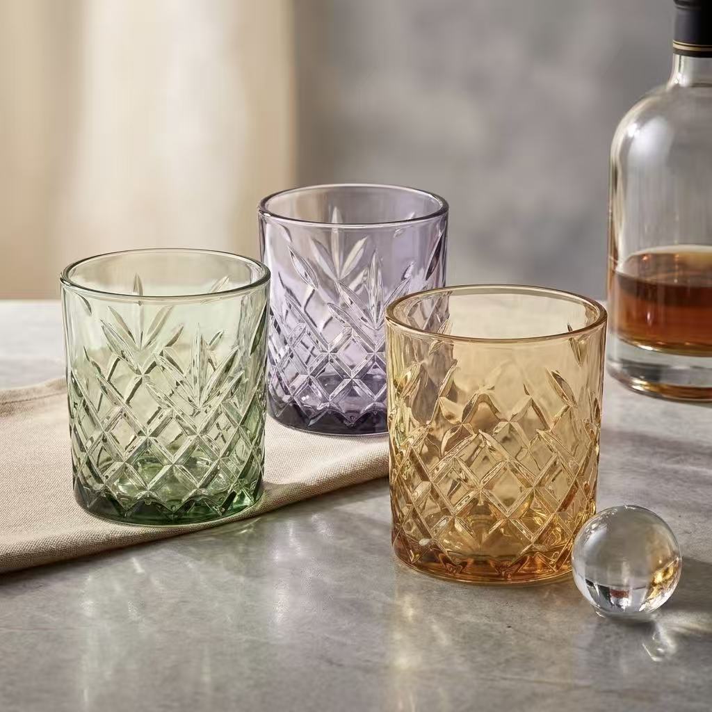 Set de 6 Vasos de Cristal, 350 ml | Agua y Bebidas Alcohólicas, Transparentes, Aptos para Lavavajillas