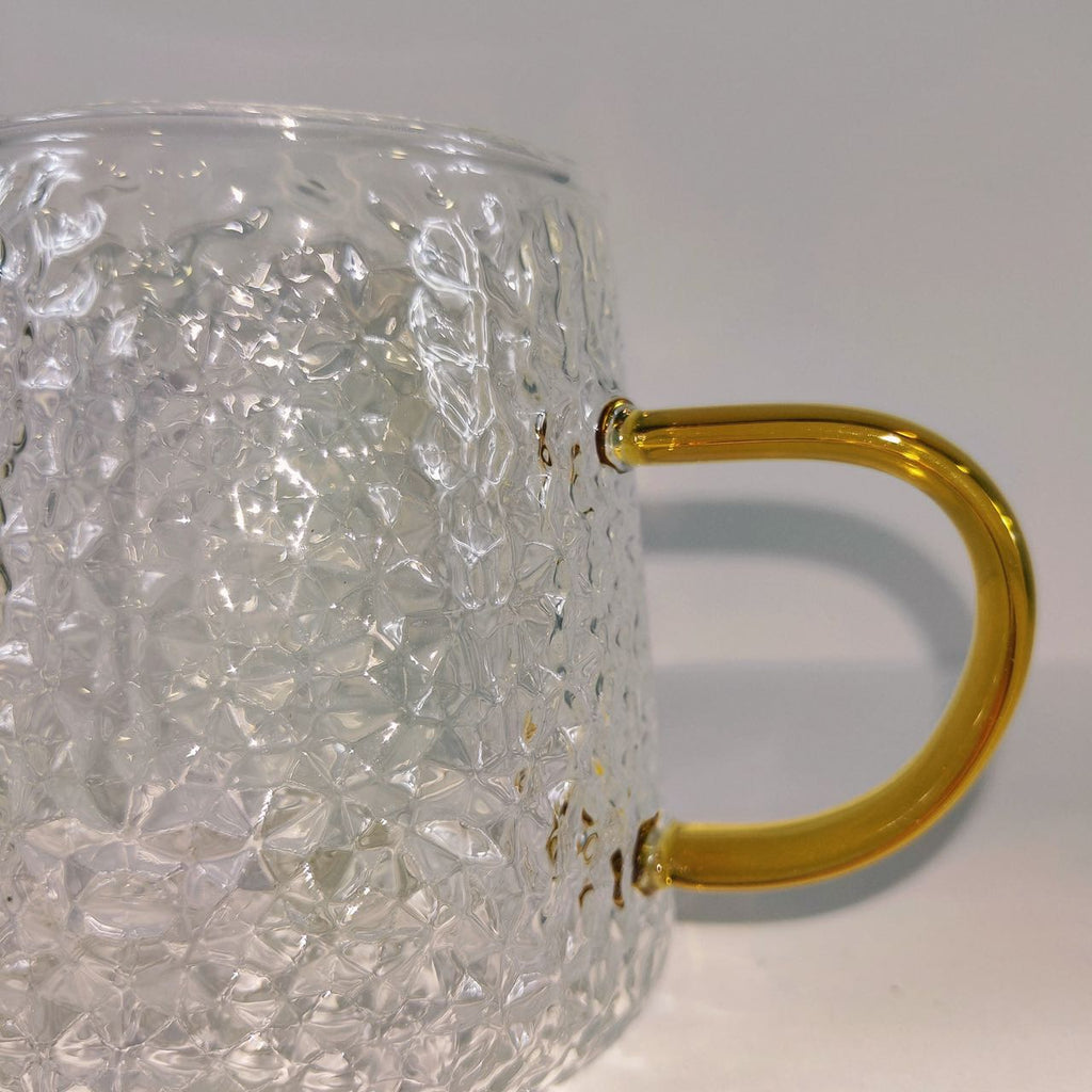 Set de 6 Tazas Transparentes de Cristal de 300cc para Agua, Café, Té, Bebidas y Alcohol