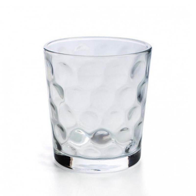 Set de 6 Vasos de Cristal Transparente 26cl, Vasos de Agua y Bebidas Alcohólicas, Aptos para Lavavajillas