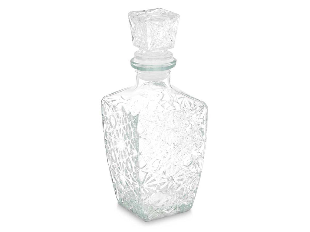 Jarra de cristal de 450ml para agua,whisky, coñac, Jarra de Vidrio para licores,brandy,ron, Decantador de whisky con tapón, Jarra de agua cristal