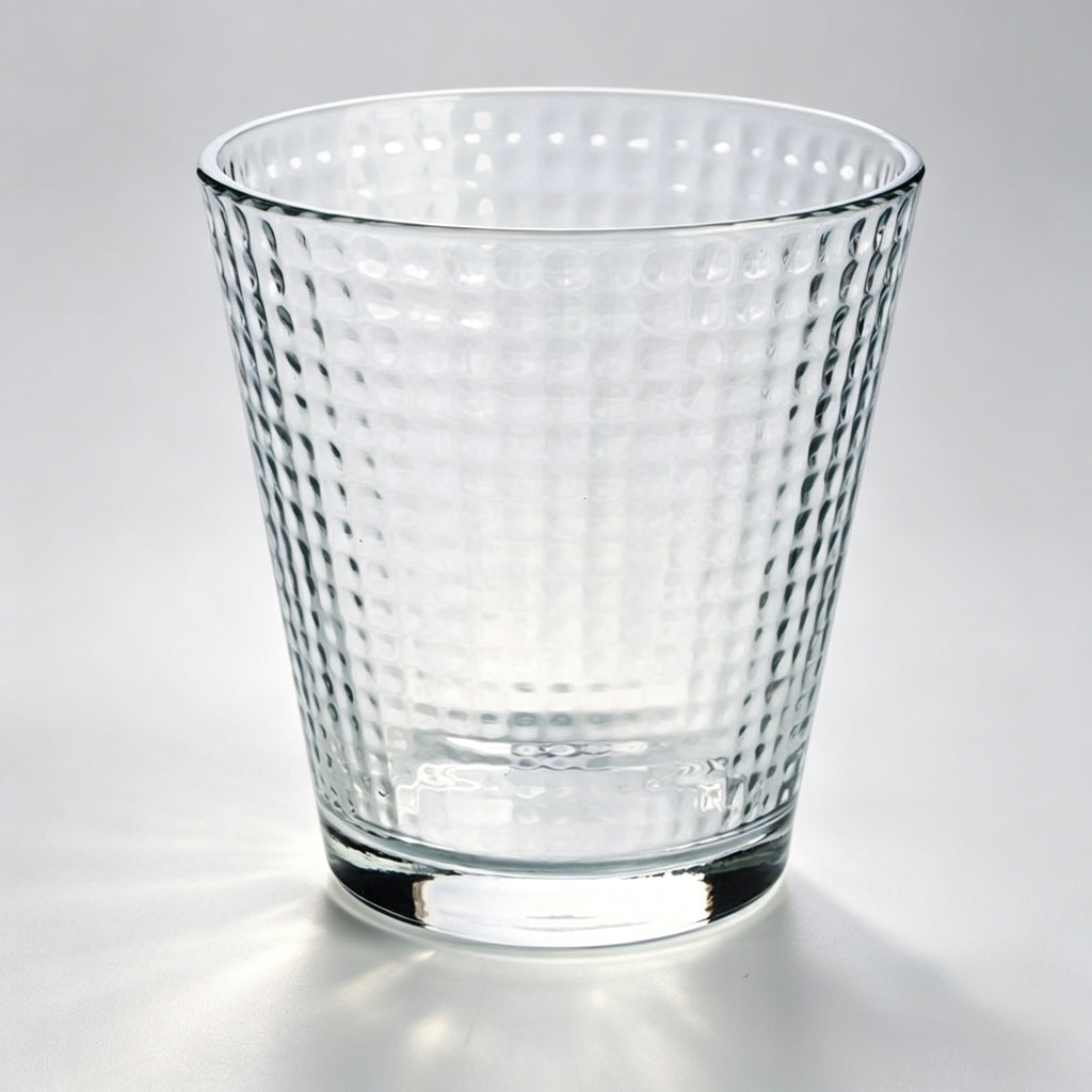 Set de 6 Vasos de cristal 25cl , vasos de agua de Transparentes, Aptos para Lavavajillas