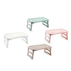 Bandeja Plegable de Plástico, 51 x 33 x 23,5 cm, Mesa Multiuso para Desayuno, Ordenador Portátil