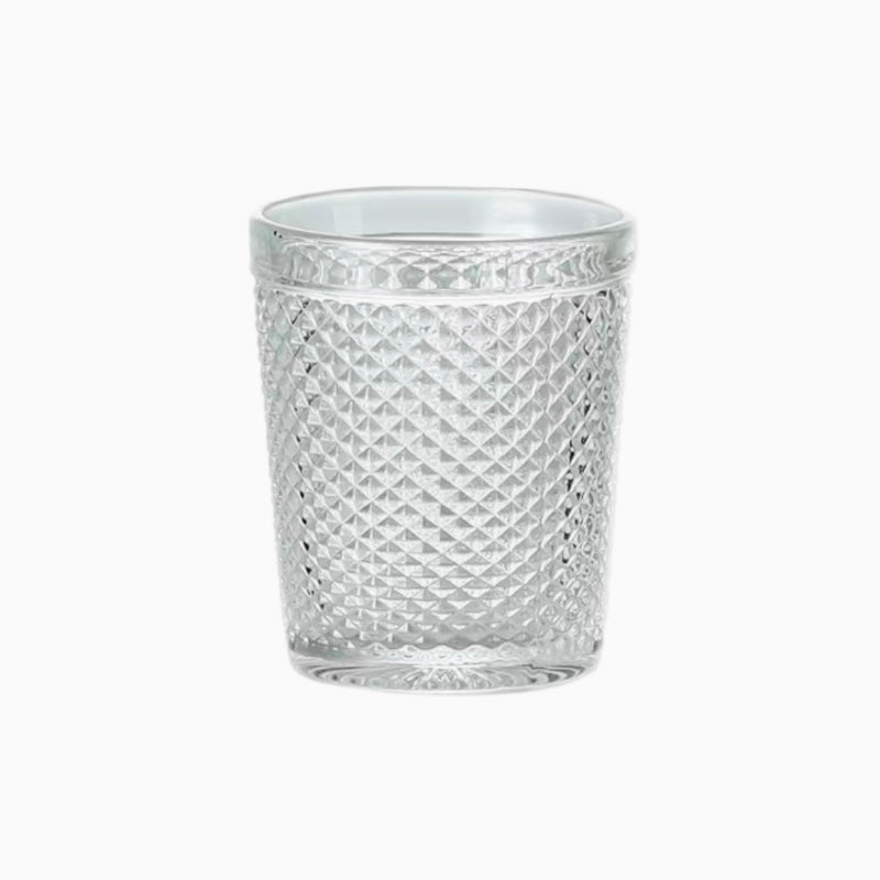 Set de 6 Vasos de Cristal Transparentes de 250ml, Vasos de Agua y Bebidas, Aptos para Lavavajillas