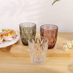 Set de 6 Vasos de Cristal Transparente, 300 ml, para Agua y Bebidas, Aptos para Lavavajillas