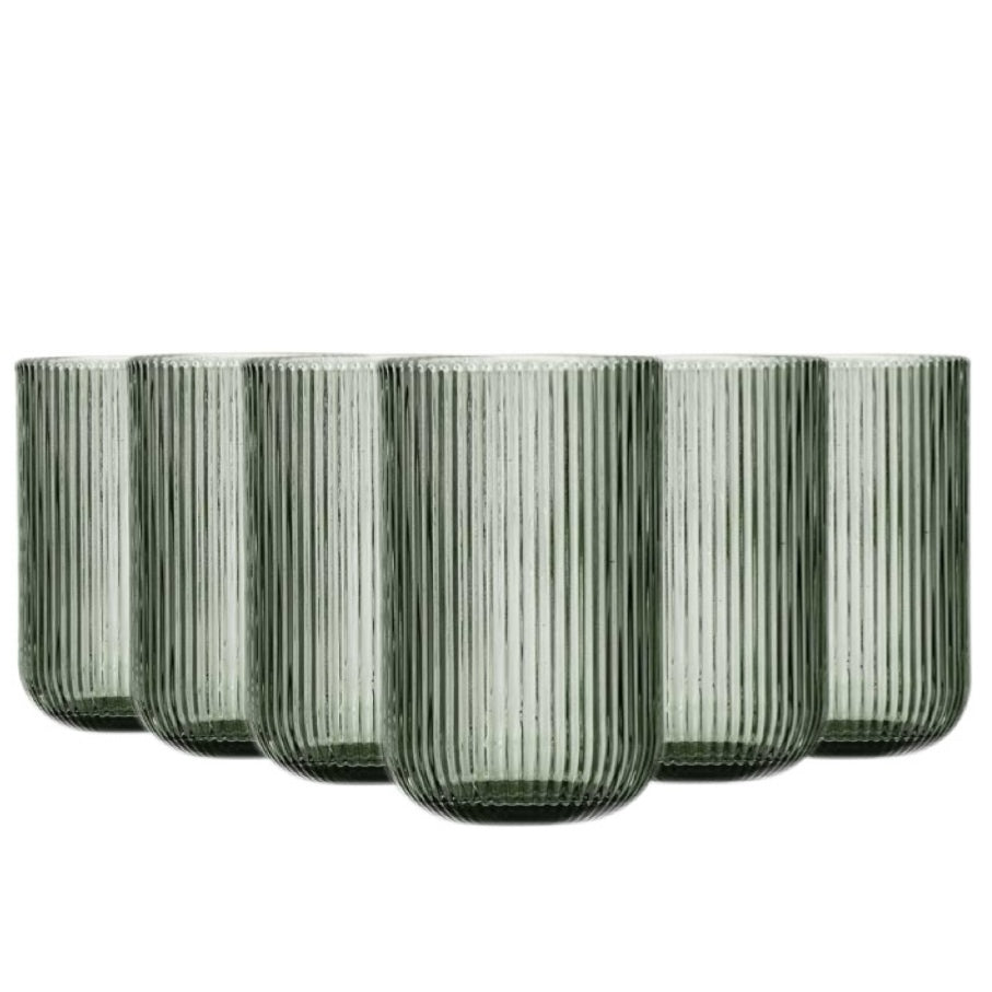 Set de 6 Vasos de Colores de cristales,Vaso de Vidrio de 430ml ,Productos de vidrio de alta calidad,Vasos de Bebida, Alcohol y Agua, Apto para uso diario