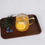 Set de 6 Tazas Transparentes de Cristal de 300cc para Agua, Café, Té, Bebidas y Alcohol