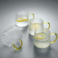 Set de 6 Tazas Transparentes de Cristal de 300cc para Agua, Café, Té, Bebidas y Alcohol
