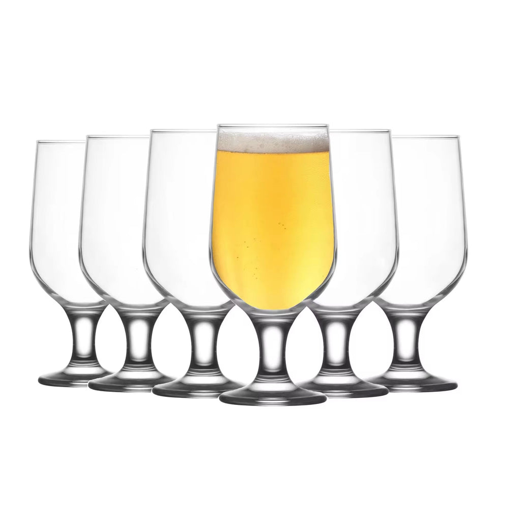 Set de 6 Copas de Cristal de 375cc, Copas de Cocktail de Cristal, Copa para Batidos y Cóctel, Aptas para Lavavajillas