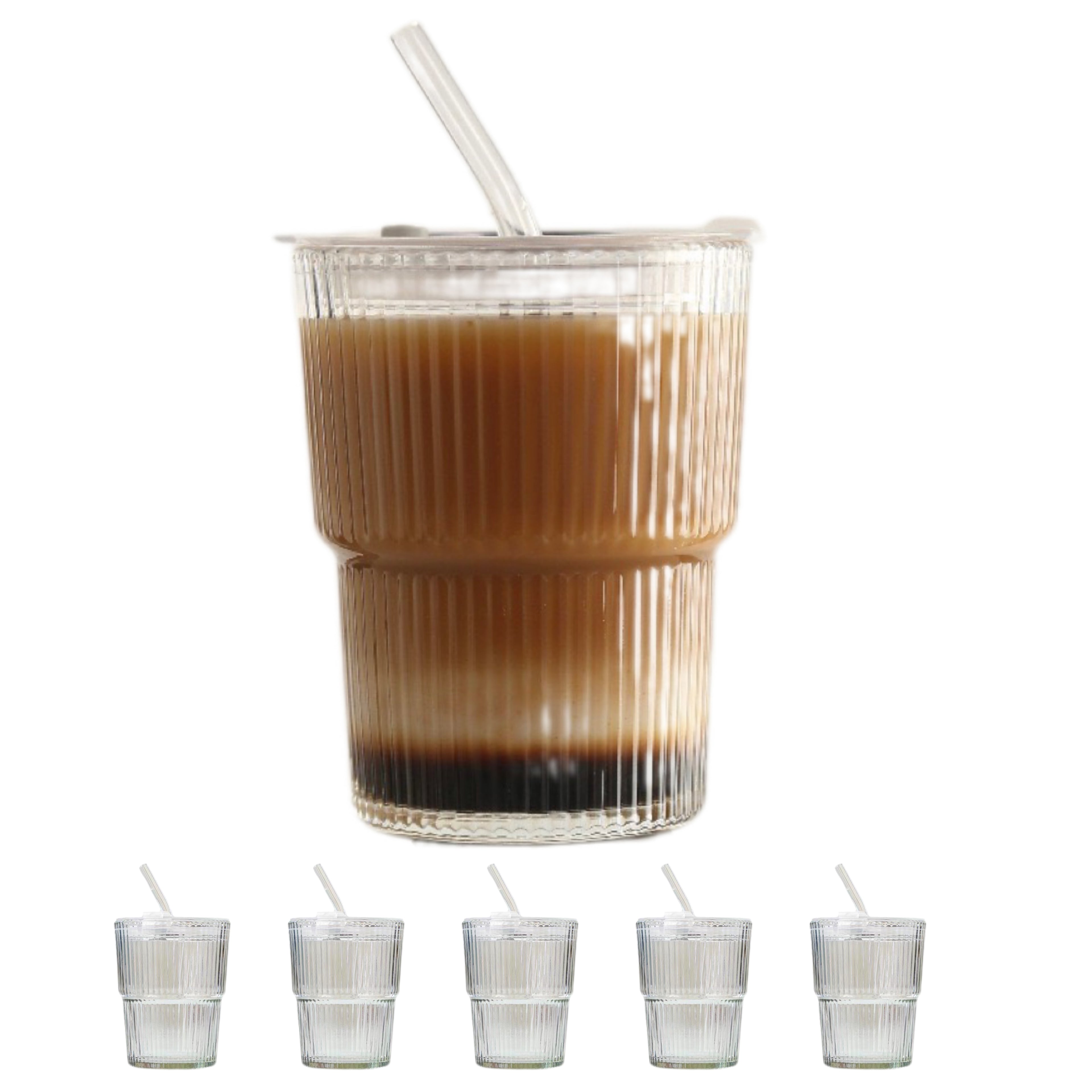 Set de 6 Vasos de Cristal de transparente 360ml - Apto Lavavajillas