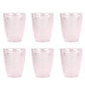 Set de 6 Vasos de Cristal de Colores 250ml ,Vidrio de Alta Calidad | Apto para Lavavajillas