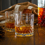Set de 6 Vasos de Cristal Agua y Bebidas, Vasos de Cristal Transparentes, Aptos para Lavavajillas (320 ml)